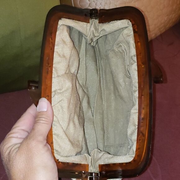 VNTG Tibor California Tapestry Canvas Clutch Purse - Picture 5 of 8